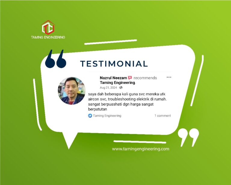 testimoni khidmat taming engineering