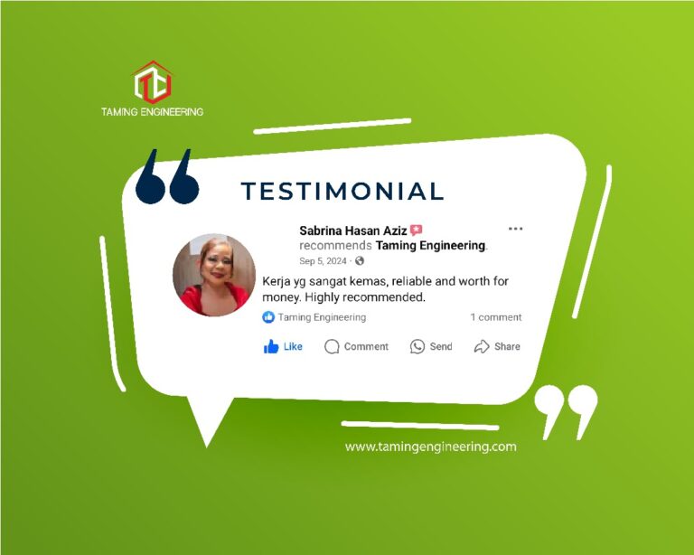 testimoni khidmat taming engineering