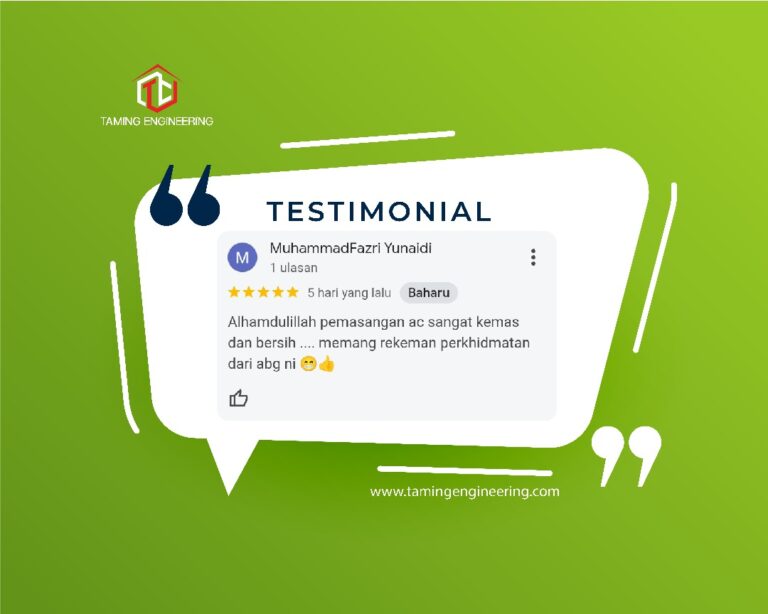 testimoni khidmat taming engineering